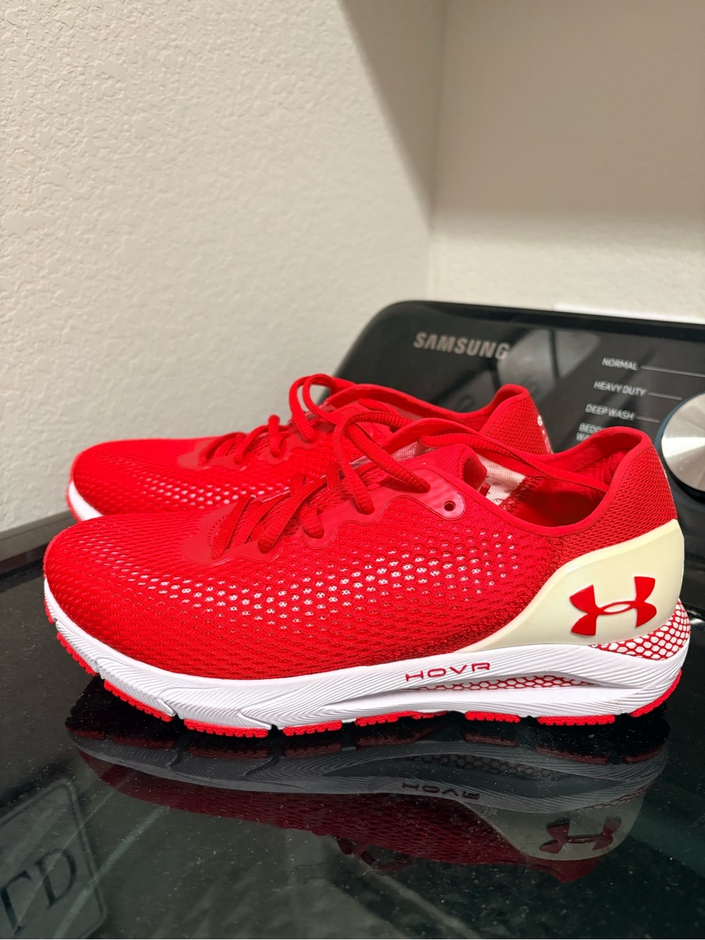 Under Armour Red HOVR Sonic 4 Running Shoes